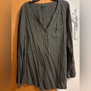 Torrid Olive tunic Blouse